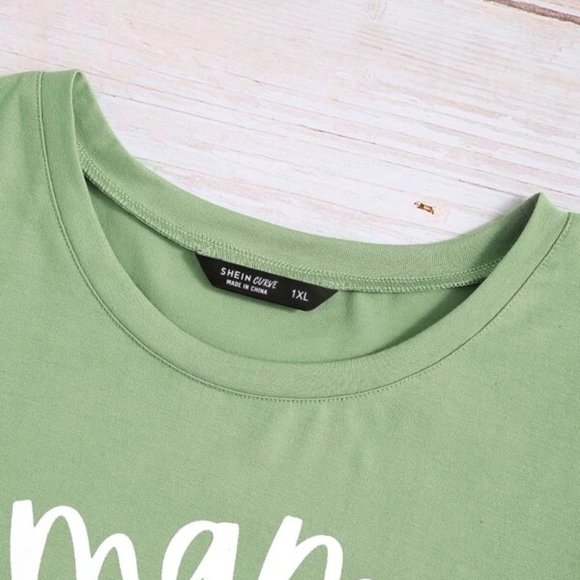 Curvy Gal #GirlMom Cottony-soft Tee 1X, 2X, 3X - Picture 3 of 5